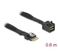 Delock 86092 cable serial attached scsi (sas) 0,6 m negro