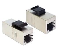 Delock 86204 cambiador de género para cable rj45 negro, plata