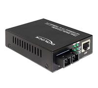 DeLOCK 86216 convertidor de Soporte de Red 100 Mbit/s 1310 NM Multimodo Negro