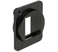 DeLock 86275 Keystone - Soporte (1 Puerto, XLR, Tipo D), Color Negro