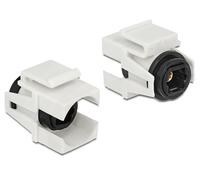 DeLock 86337 - Módulo para Teclado (Toslink, 21 mm, 25,3 mm, 15,6 mm), Color Blanco