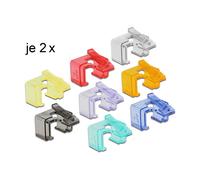 DeLOCK 86420 Set de inicio de clips de reparación RJ45 multicolor 16 piezas
