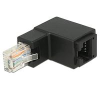 DeLOCK 86424 adaptador de cable RJ-45 Negro - Adaptador para cable (RJ-45, RJ-45, Hembra/Hembra, Negro)