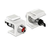 DeLOCK 86447 Keystone LED Negro, Rojo, Acero inoxidable, Blanco - Conector (Keystone LED, Negro, Rojo, Acero inoxidable, Blanco, 6 DC, 3 A, 16,3 mm, 29 mm)