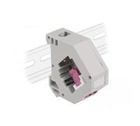 DeLOCK 87195 - Adaptador de Carril con Toma Keystone LC dúplex a Toma LC dúplex Violeta
