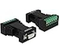 Delock 87686 cambiador de género para cable rs-232 rs-422/485 negro