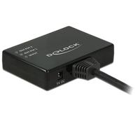 87700 divisor de video HDMI 2x HDMI, Splitter HDMI negro, HDMI, 2x HDMI, Negro, 0,6 m, 3840 x 2160