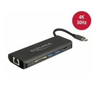 Delock 87721 usb 3.0 (3.1 gen 1) type-a negro nodo - concentrador (usb