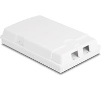 DeLOCK 87894 - Caja de empalmes de Fibra óptica (Montaje en Pared) para 2 x SC simplex o LC Duplex Blanco