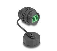 DeLOCK 88033 - Conector de Cable de Fibra óptica LC dúplex Hembra a LC dúplex Hembra con tapón de Cierre