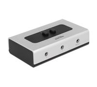 Delock 88061 - Conmutador Jack 3,5 mm 2 Puertos Manual bidireccional