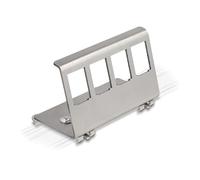 DeLOCK "88140 Soporte metálico Keystone de 4 Puertos para Carril DIN