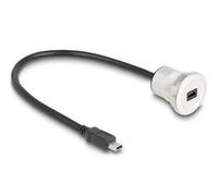 88186 Cable USB 2.0 Mini USB B-Hembra,Mini USB-B Plug 0,3 metros DELOCK
