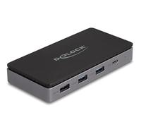 DeLOCK 88271 - Estación de acoplamiento con cable USB 3.2 Gen 1 (3.1 Gen 1) Type-C Negro, Gris