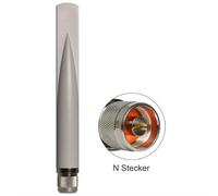 Delock 88453 Omni-direccional Tipo-N 2.5dBi Antena - Antenas (2,5 dBi, 0.824-0.96/1.71-2.17, 50 Ohm, Omni-Directional Antenna, Tipo-N, Polarización Vertical)