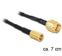 Delock 88474 cable de señal 0,07 m oro, negro