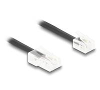 Delock 88482 cable telefónico 10 m negro