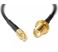 Delock 88578 cable coaxial 0,2 m negro