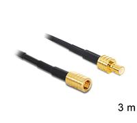 Delock 88648 cable coaxial rg-174 3 m smb negro