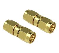 DeLOCK 88726 adaptador de cable SMA Oro - Adaptador para cable (SMA, SMA, Male connector/Male connector, Oro)
