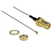 DeLOCK 88814 - Cable coaxial (MHF IV (I-PEX), HSC MXHP32, 2 m, Gris, 50 Ω, 1 pieza(s))