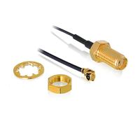 Delock 88824 cable coaxial 0,35 m mhf (i-pex) rf sma negro