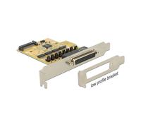 DeLOCK 89447 Tarjeta de Expansión PCI Express x1 a 4 Puertos Serie RS-232 con Alimentación - PCIe 2.0 - Compatible con Windows 10, 8.1, 7