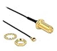 Delock 89471 cable coaxial 0,1 m rp-sma mhf/ u.fl-lp-068 negro