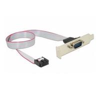 DeLOCK 89605 - Cable de serie (0,25 m, 9 pin serial, RS-232, Female connector / Female connector)
