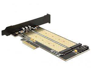 DeLOCK 89630 Interno M.2, SATA tarjeta y adaptador de interfaz - Accesorio (PCIe, M.2,SATA, Pasivo, China, Windows 10,Windows 7,Windows 8,Windows 8.1, Envase para colgar)