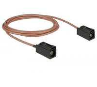 Delock 89679 cable coaxial rg-316 1,25 m fakra a negro, marrón