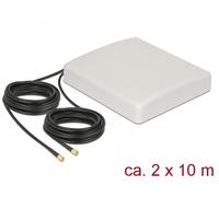 DeLOCK LTE-Antenne 2x SMA 10 m Kabel 8 dBi1 Directional antenna SMA 8dBi - Antena (8 dBi, 0.698 -0.96/1.71 - 2.7, 50 Ω, Directional antenna, SMA, 10 m)