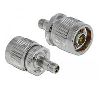 Delock 89905 cambiador de género para cable rp-sma gris
