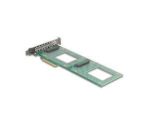 DeLOCK 90151 - Tarjeta PCI Express 4.0 x8 a 2 x internas U.2 NVMe SFF-8639 - Bifurcation LX