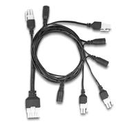 Delock 90173 cable de transmisión negro 1 m 4 x dc