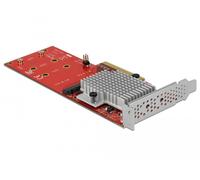 DeLock Tarjeta y adaptador M.2 interno 90305 – PCIe 3.0, perfil bajo, Asmedia ASM2824