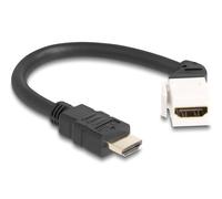 Delock 90319 cable hdmi 0,2 m negro, blanco
