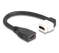 Delock 90321 cable hdmi 0,2 m negro, blanco