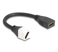 Delock 90326 cable hdmi 0,2 m blanco, negro