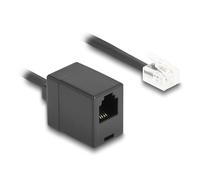 Delock 90347 cable telefónico 10 m negro