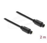 Delock 90925 cable de audio 2 m toslink negro