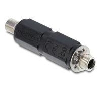 Delock 90941 cambiador de género para cable dc 5.5 x 2.1 mm negro