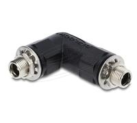 Delock 90942 cambiador de género para cable dc 5.5 x 2.1 negro