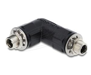 Delock 90942 cambiador de género para cable dc 5.5 x 2.1 negro