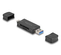 Delock 91020 lector de tarjeta usb 3.2 gen 1 (3.1 gen 1) type-aype-c