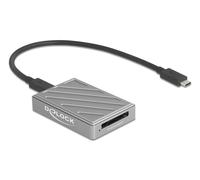Delock 91021 lector de tarjeta usb4 gen 3x2 type-c gris