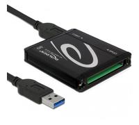 DeLOCK 91686 - Lector de Tarjetas de Memoria (USB 3.0, CF), Negro