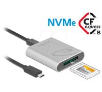 Delock Lector de Tarjetas USB Type-C™ en Carcasa de Aluminio para Tarjetas de Memoria CFexpress