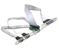 DeLOCK 95232 - Tarjeta de Puerto Serie (Mini PCI Express, 2 x RS232, Puerto Paralelo), Plateado