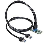 DeLOCK 95234 - Tarjeta de Puerto USB (Mini PCI Express, 2 x USB 3.0), Negro